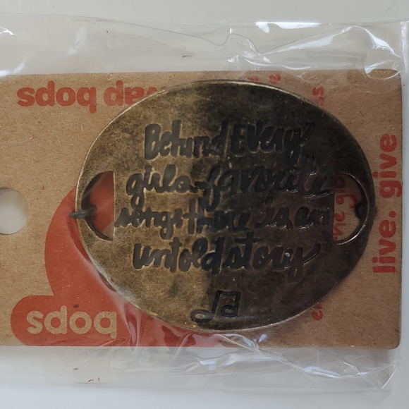 Boutique Swap Bops Adornment Charm Oval Song Untold Story Any Necklace Bracelet - Picture 2 of 5